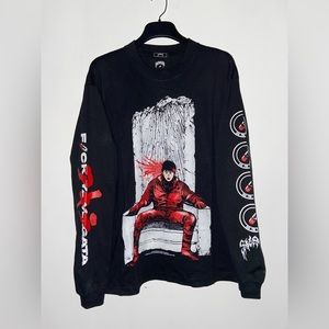 AKIRA Anime Tee Long Sleeve L Surreal 1/1 Rare Find Bootleg Manga UNI​​